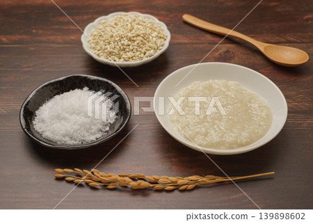 Salted rice malt and ingredients (rice malt, salt) Salted rice malt and ingredients (rice malt, salt) 139898602
