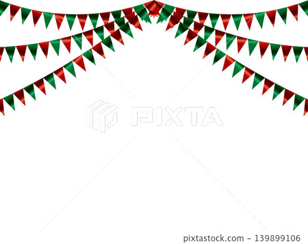 Garland triangle, curve, Christmas F1 Garland triangle, curve, Christmas F1 139899106