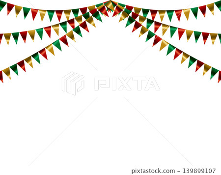 Garland triangle, curve, gold Christmas F1 Garland triangle, curve, gold Christmas F1 139899107
