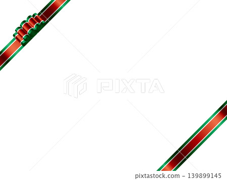 Large ribbon wave, three-color white, diagonal F, Christmas Large ribbon wave, three-color white, diagonal F, Christmas 139899145