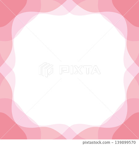 Simple pink square frame Simple pink square frame 139899570