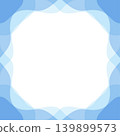 Simple blue square frame 139899573