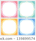 Colorful, simple square frame 139899574