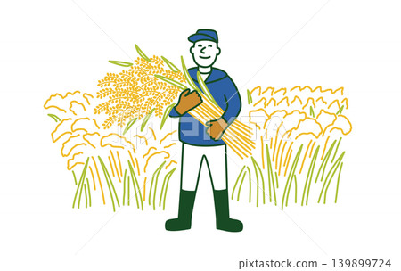 rice farmer man rice farmer man 139899724