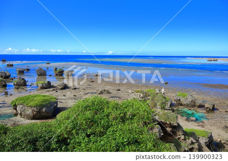 【沖繩縣】東邊那崎(宮古島)陽光沙灘 【沖繩縣】東邊那崎(宮古島)陽光沙灘 139900323