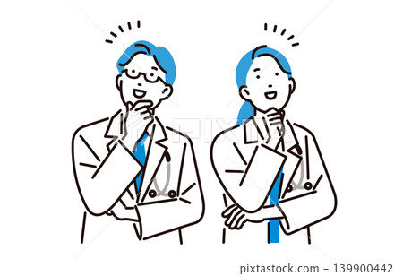 Male and female doctor set Male and female doctor set 139900442