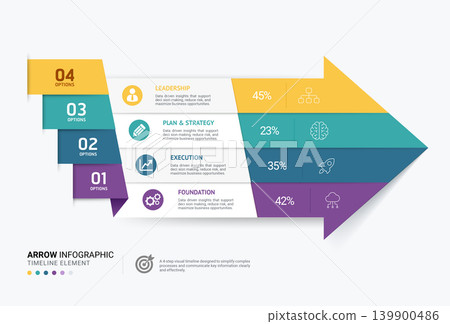 Modern Business Arrow Workflow Infographic Timeline Diagram Template Vector Background Modern Business Arrow Workflow Infographic Timeline Diagram Template Vector Background 139900486