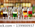 Assortment of cocktails at the bar 139900937