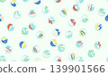 Seamless marble pattern / mint green background 139901566