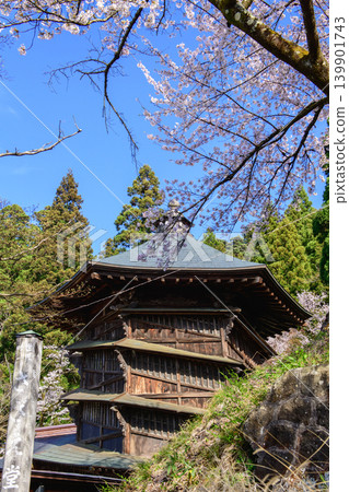 Spring Aizu Sazae Temple Fukushima Prefecture 139901743