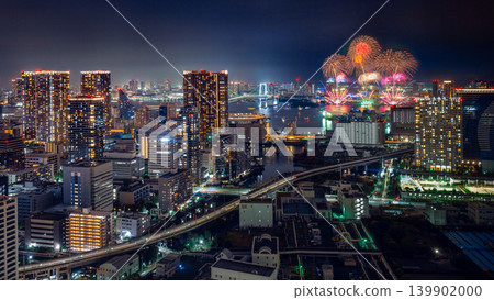 東京灣的夜景和台場的煙火 <STAR ISLAND 2026 台場> 東京灣的夜景和台場的煙火 <STAR ISLAND 2026 台場> 139902000