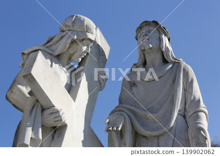 2nd Stations of the Cross, Jesus is given his cross, Basilica Assumption of the Virgin Mary, Marija Bistrica, Croatia 139902062