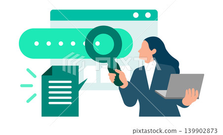 An illustration of a man and woman uploading documents to cloud storage. This is intended to illustrate the implementation of a document management system. An illustration of a man and woman uploading documents to cloud storage. This is intended to illustrate the implementation of a document management system. 139902873
