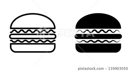 Burger icon illustration design template Burger icon illustration design template 139903050