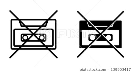 Cassette icon design template 139903417