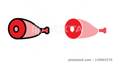 Meat icon design template Meat icon design template 139903579