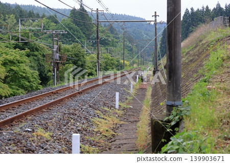 臼井峠陡峭的鐵路坡度路段 臼井峠陡峭的鐵路坡度路段 139903671