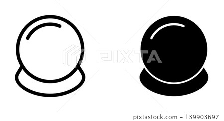 Magic Ball icon design template Magic Ball icon design template 139903697