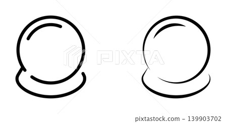Magic Ball icon design template Magic Ball icon design template 139903702