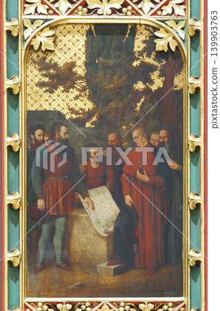 Review of of the draft for the construction of the Cathedral, altarpiece in Zagreb cathedral Review of of the draft for the construction of the Cathedral, altarpiece in Zagreb cathedral 139903763