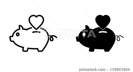Piggy Bank icon design template Piggy Bank icon design template 139903804