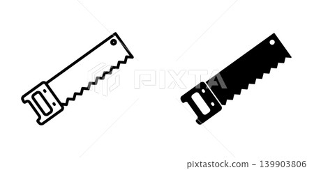 Saw icon design template Saw icon design template 139903806