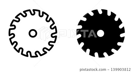 Saw icon design template Saw icon design template 139903812