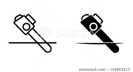 Saw icon design template Saw icon design template 139903817