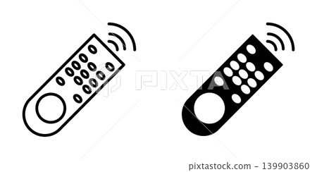 Remote Control icon design template 139903860