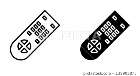 Remote Control icon design template 139903873