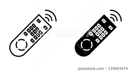 Remote Control icon design template 139903874