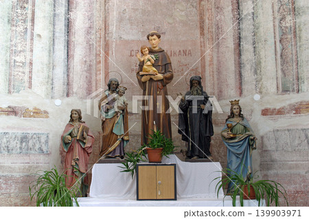 Altar in the parish Church of Saint Anthony of Padua in Bucica, Croatia Altar in the parish Church of Saint Anthony of Padua in Bucica, Croatia 139903971
