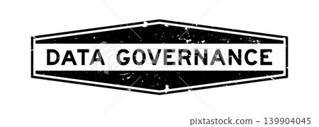 Grunge black data governance word hexagon rubber seal stamp on white background Grunge black data governance word hexagon rubber seal stamp on white background 139904045