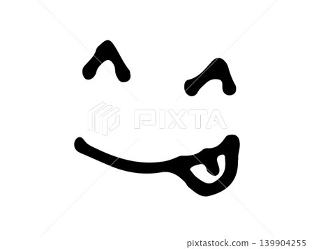 Simple hand-drawn face Simple hand-drawn face 139904255