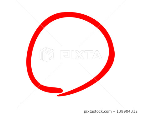 Simple handwritten flower circle Simple handwritten flower circle 139904312