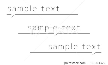 Simple underlined speech bubble template 139904322