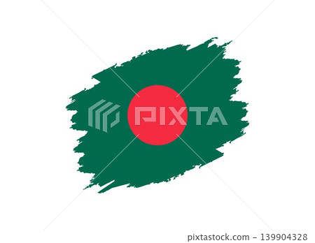 Bangladesh Flag Brush Stroke Illustration Bangladesh Flag Brush Stroke Illustration 139904328