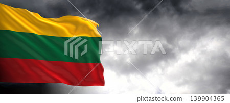 lithuania, flag, sky 139904365