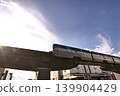 A monorail runs through the warehouse district of the Distribution Center (Heiwajima, Ota Ward, Tokyo). 139904429