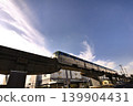 A monorail runs through the warehouse district of the Distribution Center (Heiwajima, Ota Ward, Tokyo). 139904431