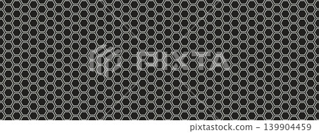 Fiber hexagon grid pattern. Dark honeycomb background. Fiber hexagon grid pattern. Dark honeycomb background. 139904459