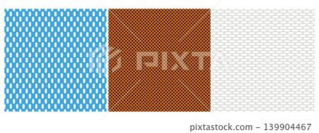 Sports fabric mesh collection. Seamless jersey material backgrounds. Sports fabric mesh collection. Seamless jersey material backgrounds. 139904467