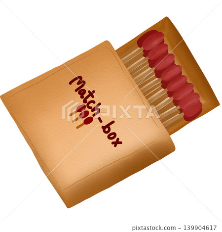 matches in box hand drawn illustration matches in box hand drawn illustration 139904617