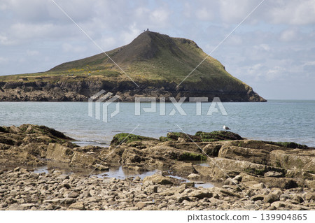 Weryn island coastal landscape featuring rocks and sea Weryn island coastal landscape featuring rocks and sea 139904865