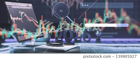 AI Financial Search Interface with Market Chart and Trading Analysis for 2026 AI Financial Search Interface with Market Chart and Trading Analysis for 2026 139905027