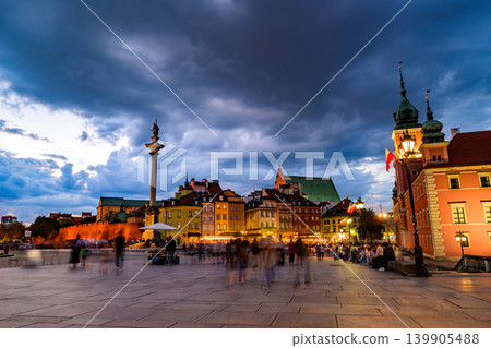 Central Market Square In Historical Part Of Warsaw Capital Of Poland 139905488