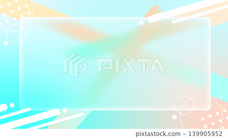 Abstract glass morphism frame 139905952