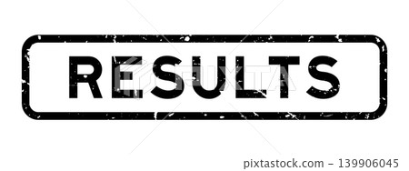 Grunge black results word square rubber seal stamp on white background Grunge black results word square rubber seal stamp on white background 139906045