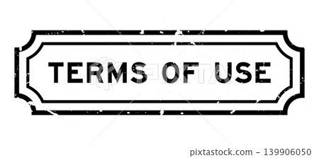 Grunge black terms of use word rubber seal stamp on white background 139906050