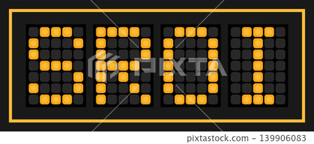 Orange color led banner in word SROI (Abbreviation of Social Return on Investment) on black background 139906083